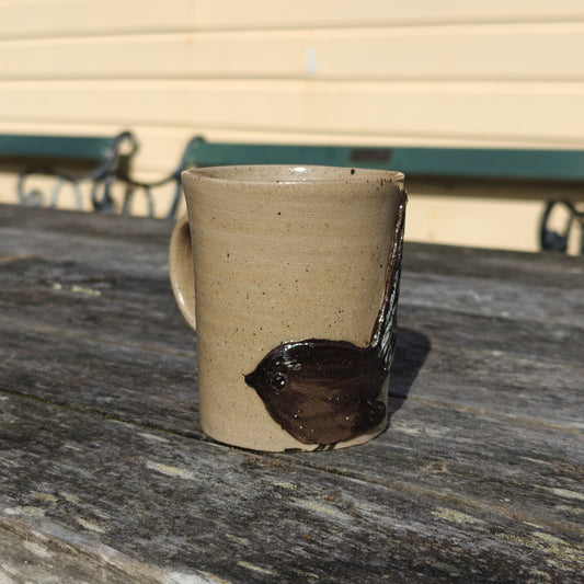 Handmade Ceramic Mug - Pīwakawaka