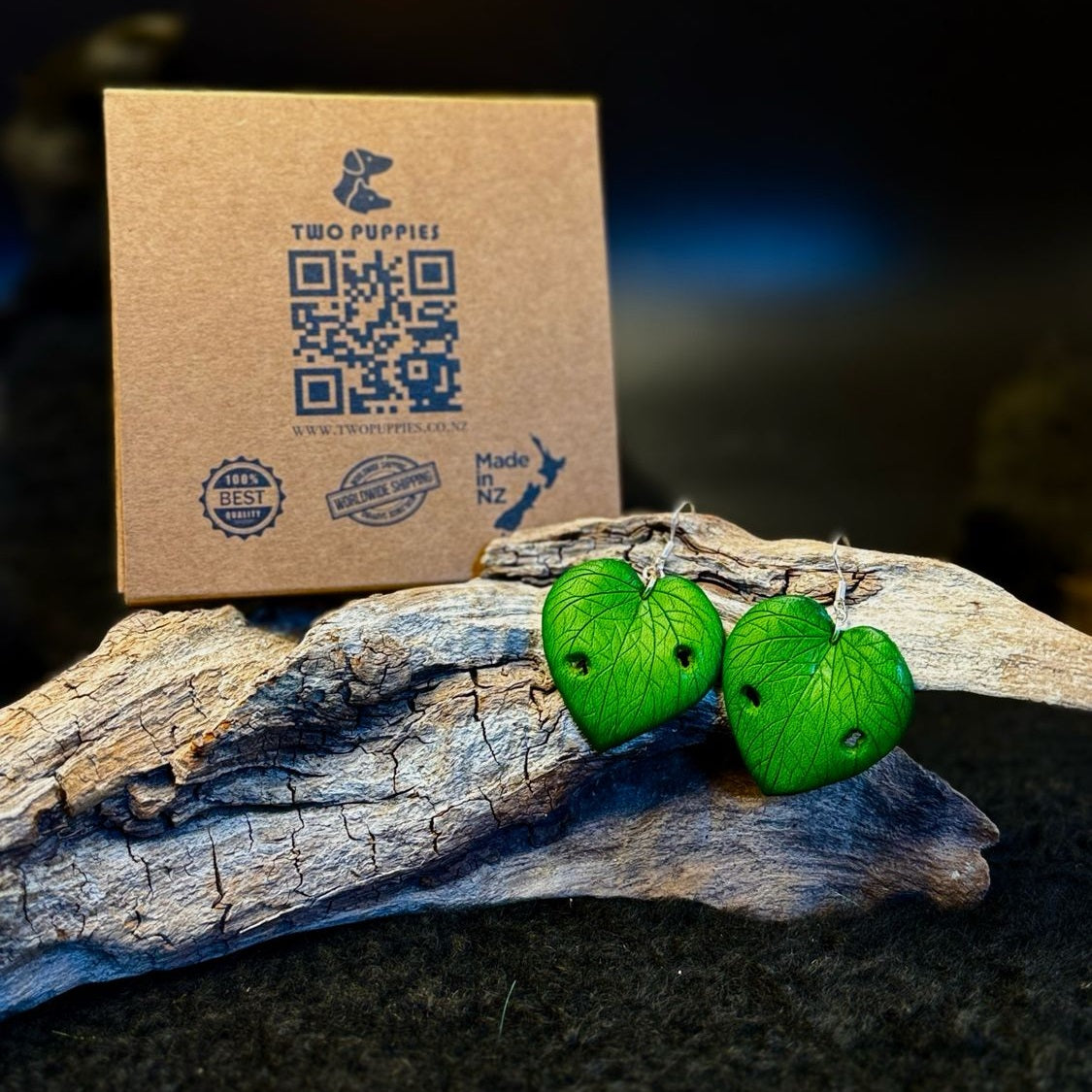 Leather Flora and Fauna Earrings