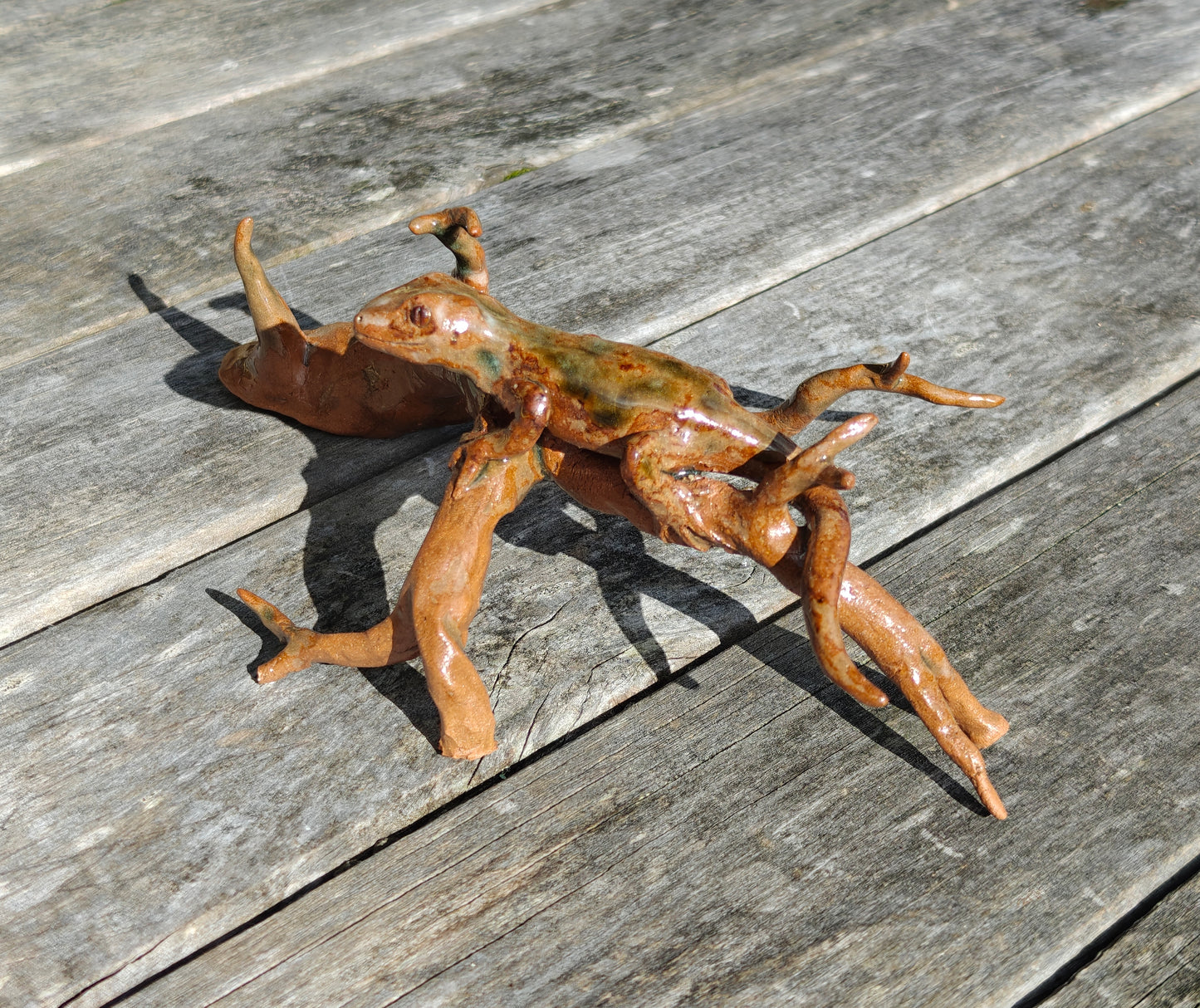 Ruth Corkill Ceramic Gecko on a Branch