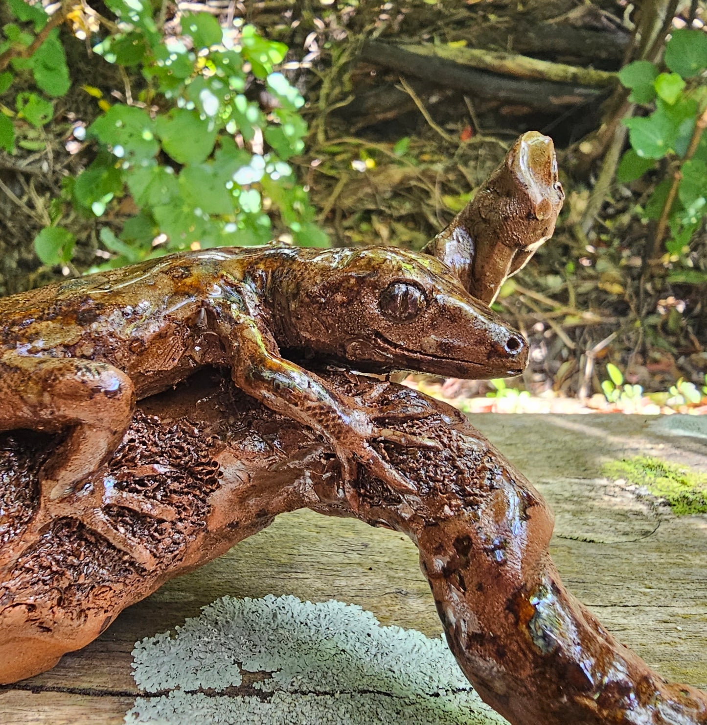 Ruth Corkill Ceramic Gecko on a Branch