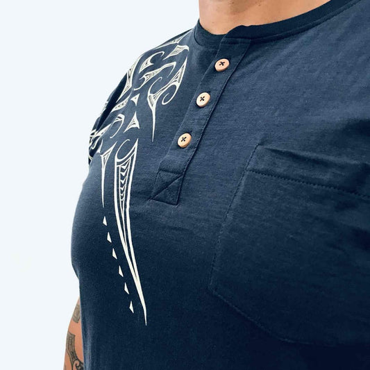 Men's Tee Grandpa Ngaru Navy