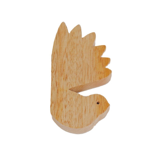 Wooden Wall Hook - Pīwakawaka