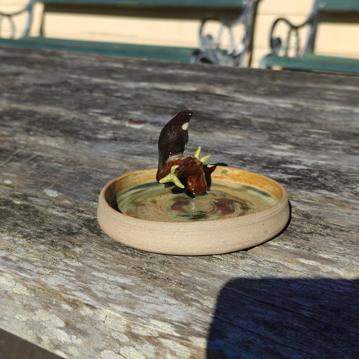 Handmade Ceramic Trinket Dish - Tūī