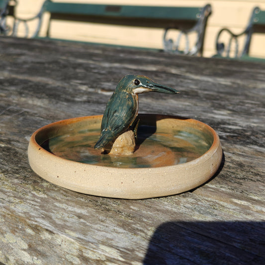 Handmade Ceramic Trinket Dish - Kōtare