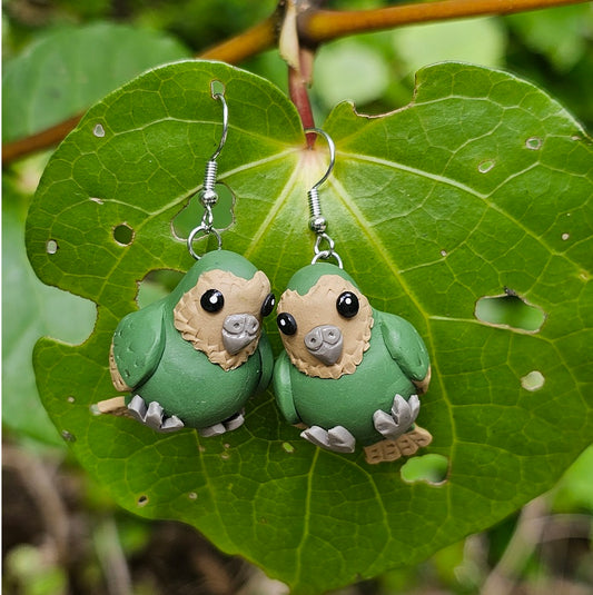 Clay Native Bird Earrings