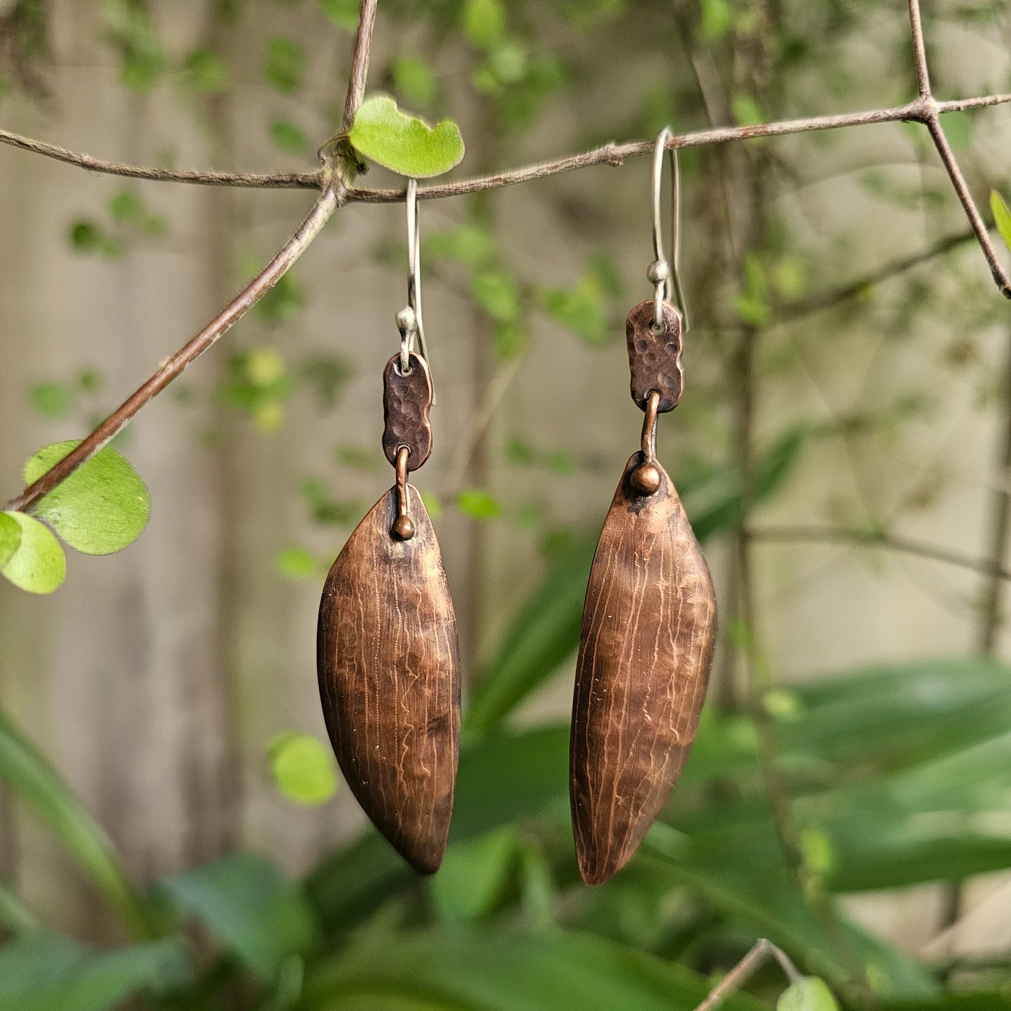 Foliaceous Copper Earrings