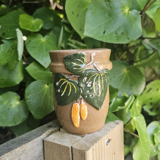 Handmade Ceramic Cup - Kawakawa