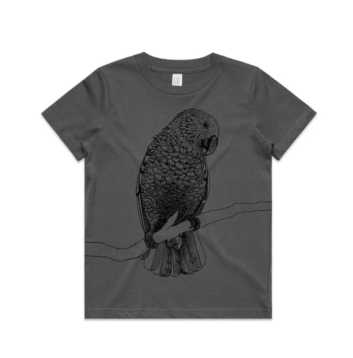 Tumbleweed Kids' Tee - Kākā (Charcoal)