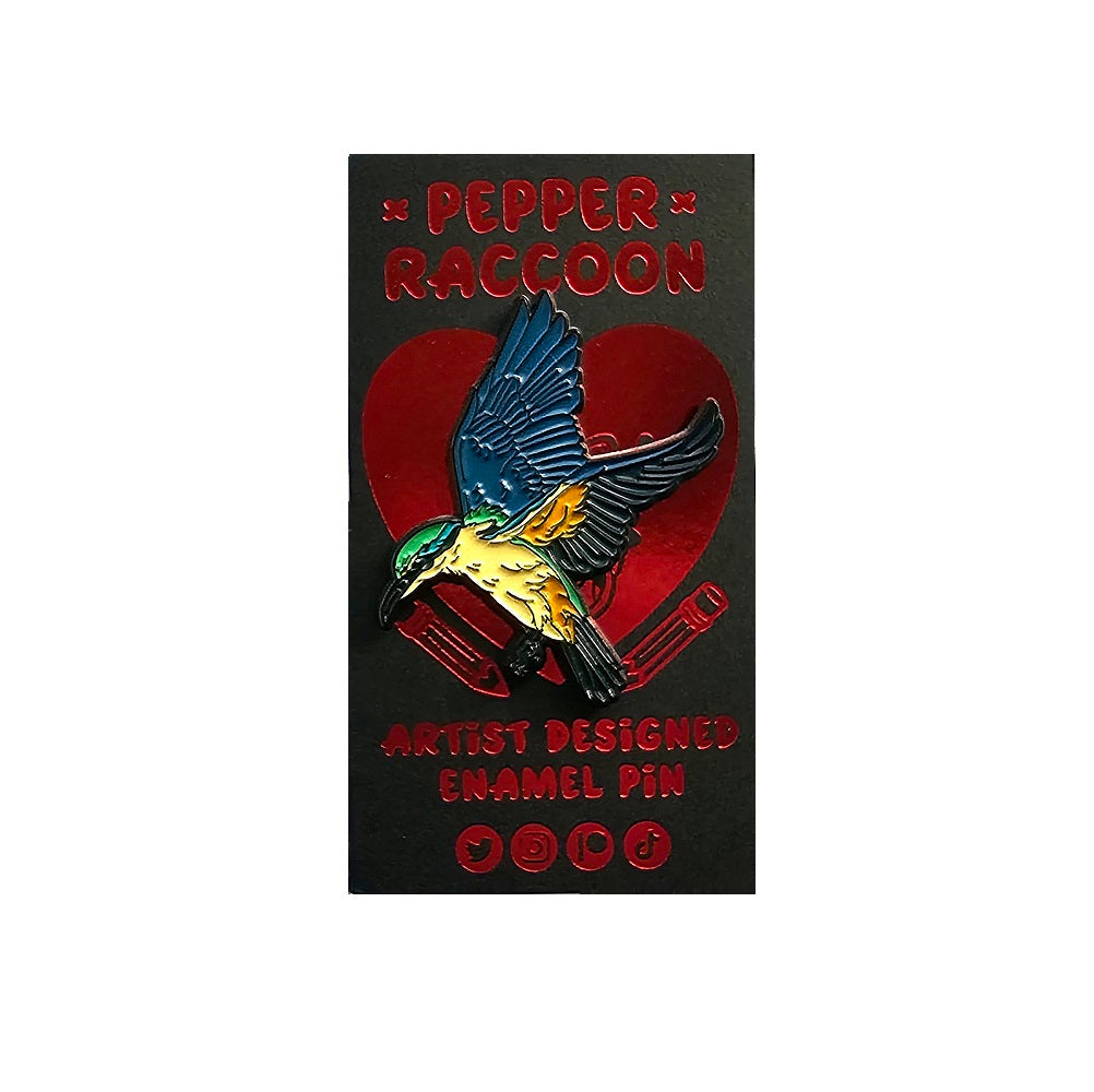 Pepper Raccoon Natives Enamel Pins