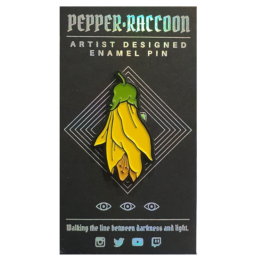 Pepper Raccoon Natives Enamel Pins
