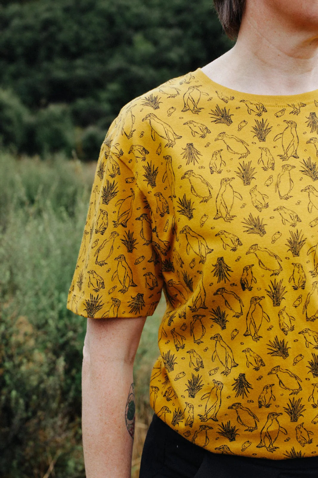 New Zealand Natives Tee - Mustard