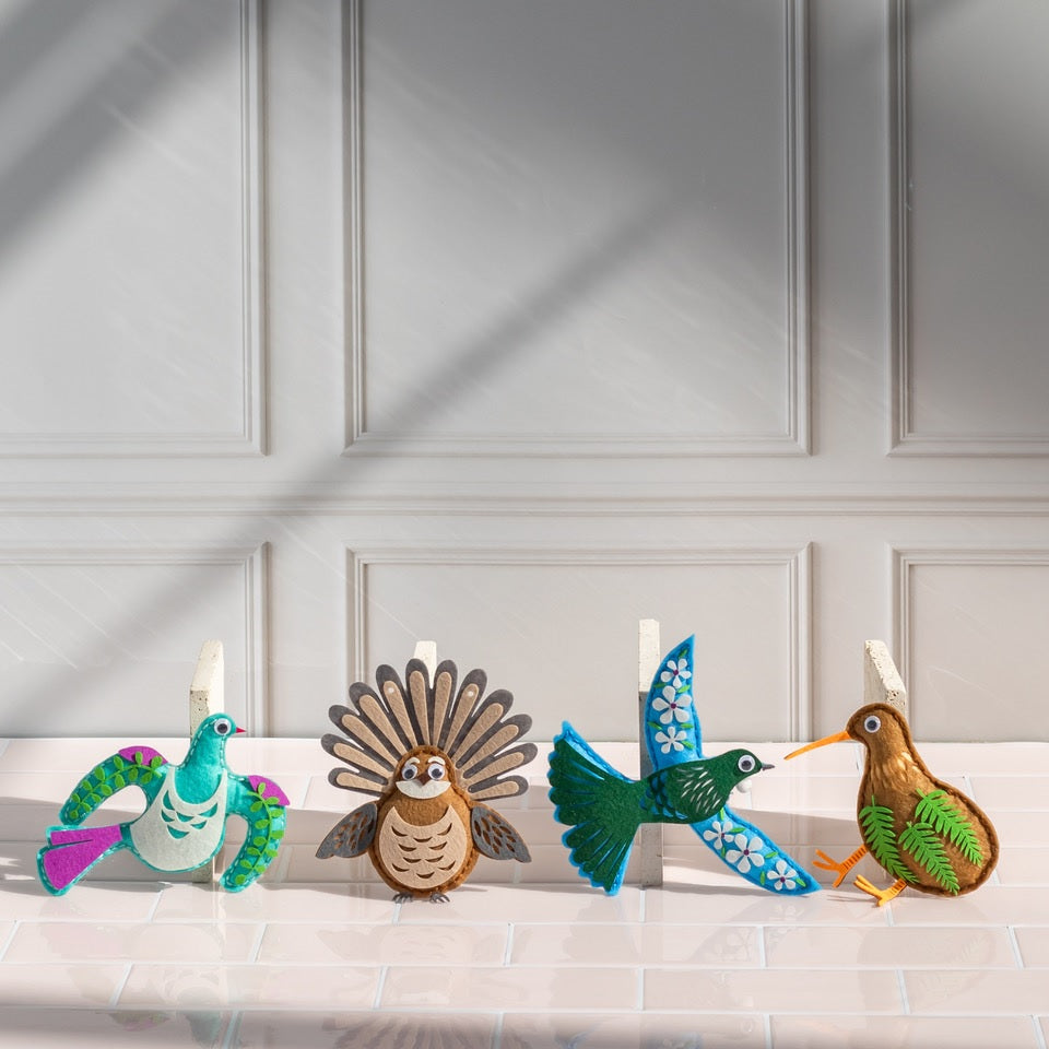 DIY Felt Decoration - Tūī