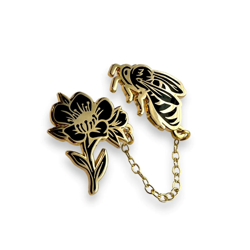 Pepper Raccoon Enamel Pins