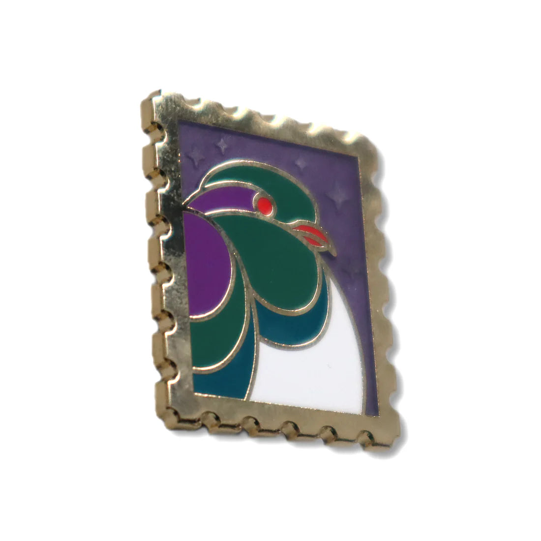 Par Avian Stamp Enamel Pins