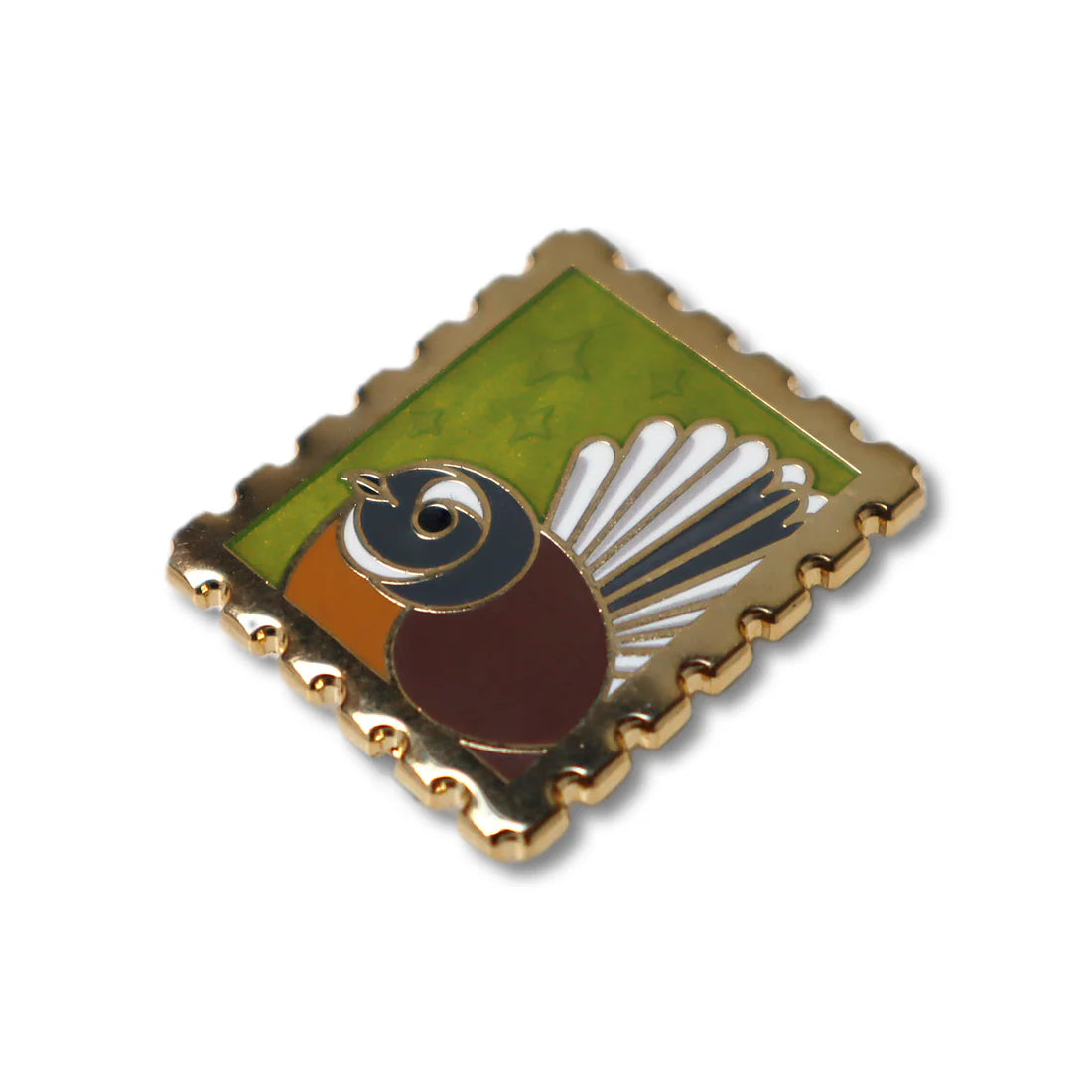 Par Avian Stamp Enamel Pins