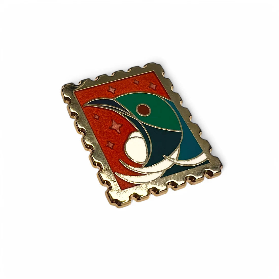 Par Avian Stamp Enamel Pins