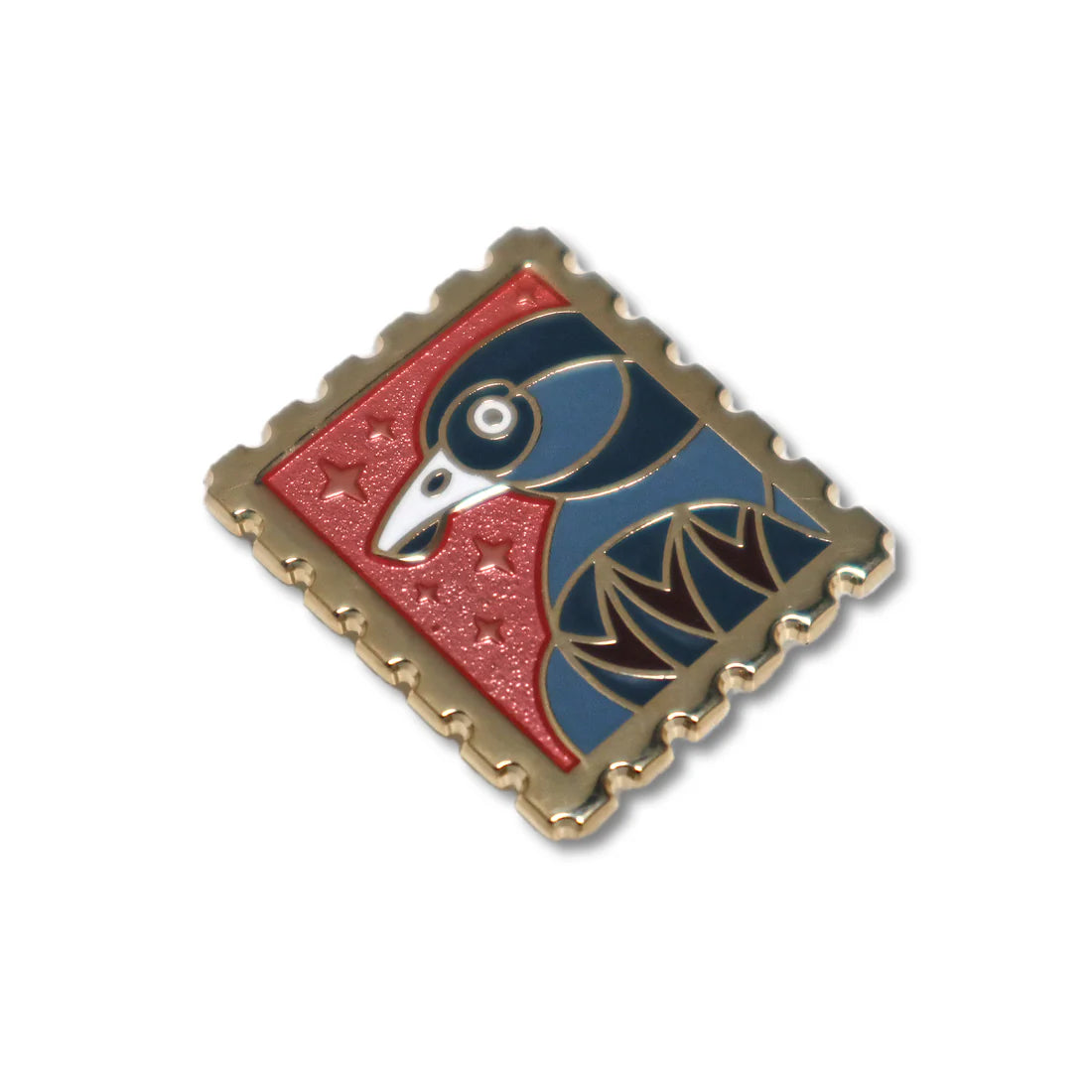 Par Avian Stamp Enamel Pins
