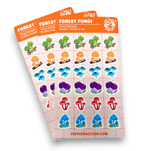 Pepper Raccoon Vinyl Planner Sticker Sheets