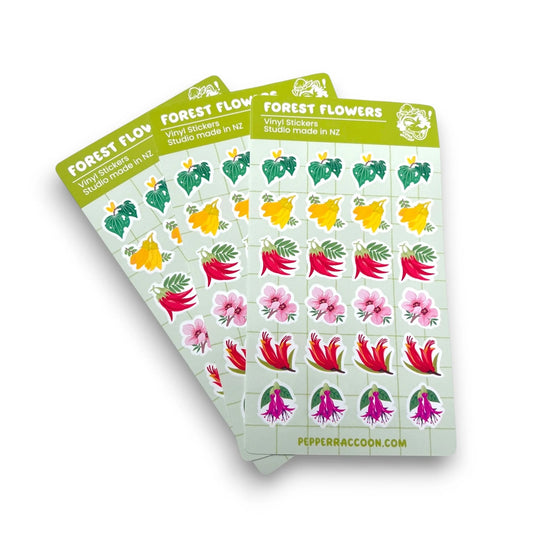 Pepper Raccoon Vinyl Planner Sticker Sheets