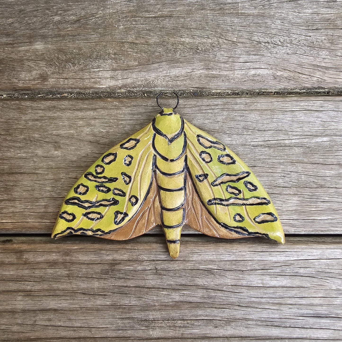 Pūriri Moth Ceramic Wall Tile