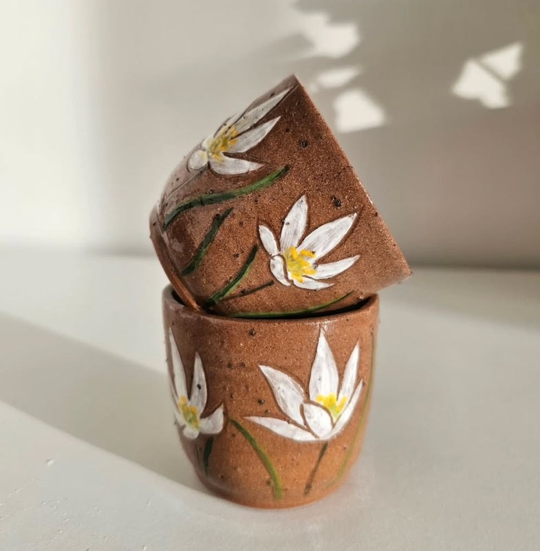 Handmade Ceramic Cup - Lily