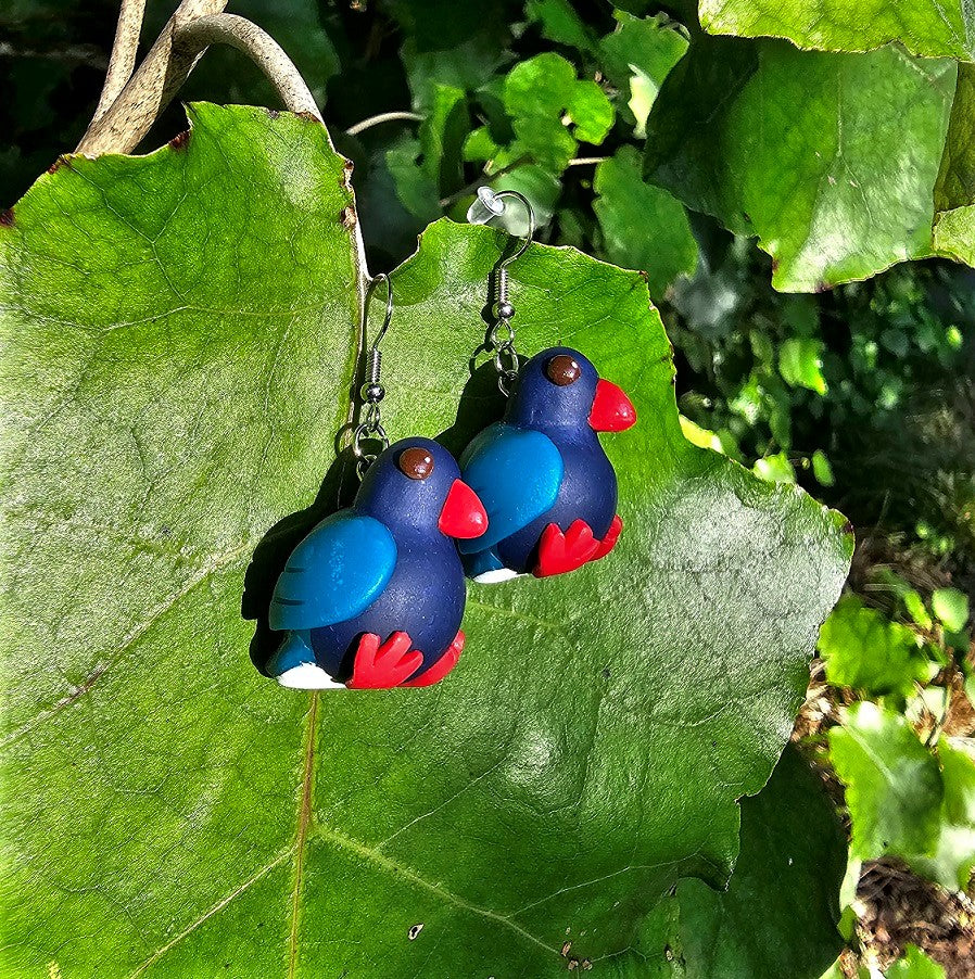 Clay Native Bird Earrings