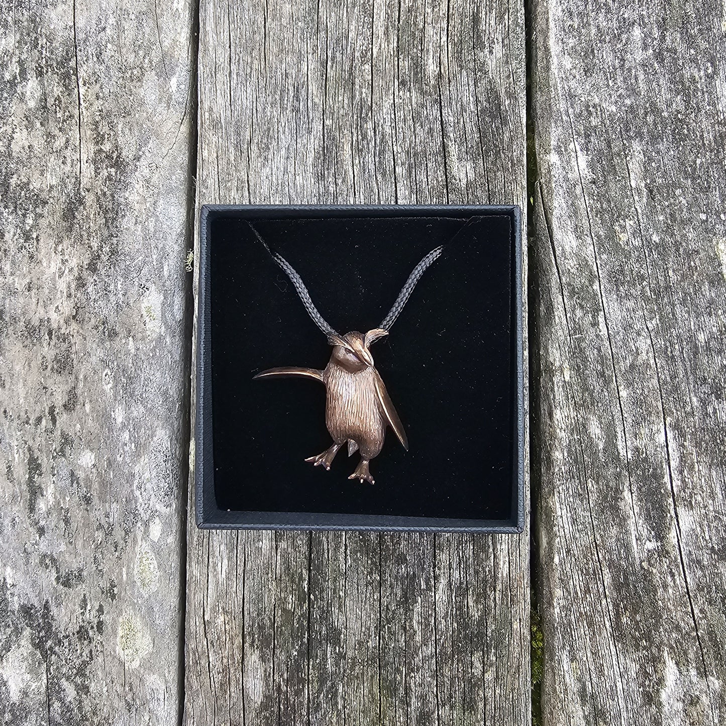 Bronze Necklace - Tawaki / Fiordland Crested Penguin