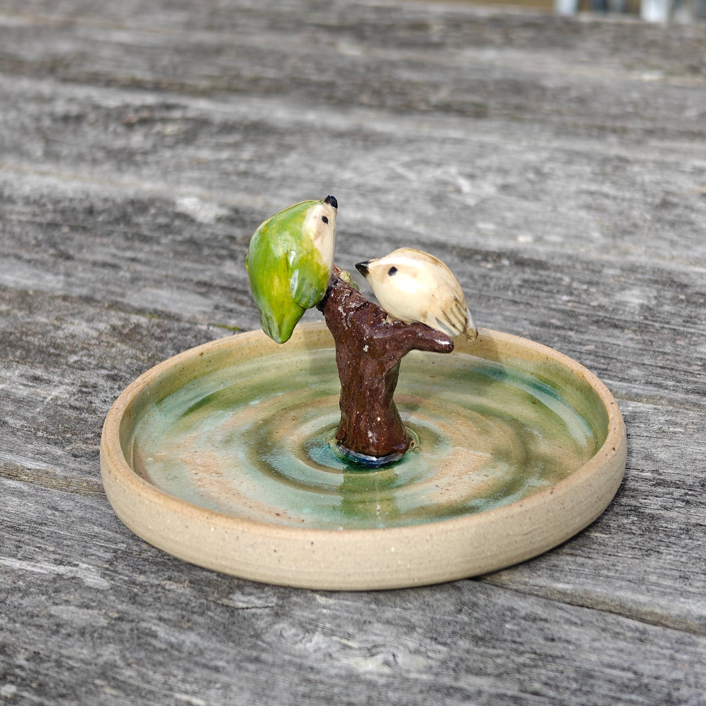 Handmade Ceramic Trinket Dish - Titipounamu
