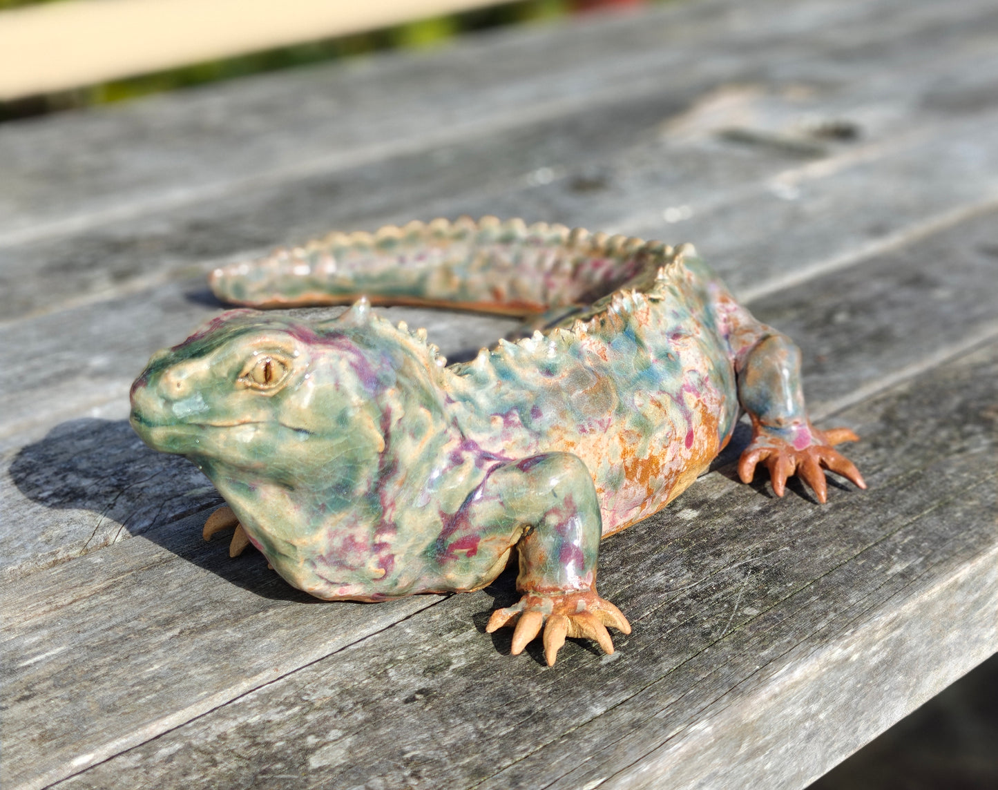 Ruth Corkill Ceramic Tuatara - Large