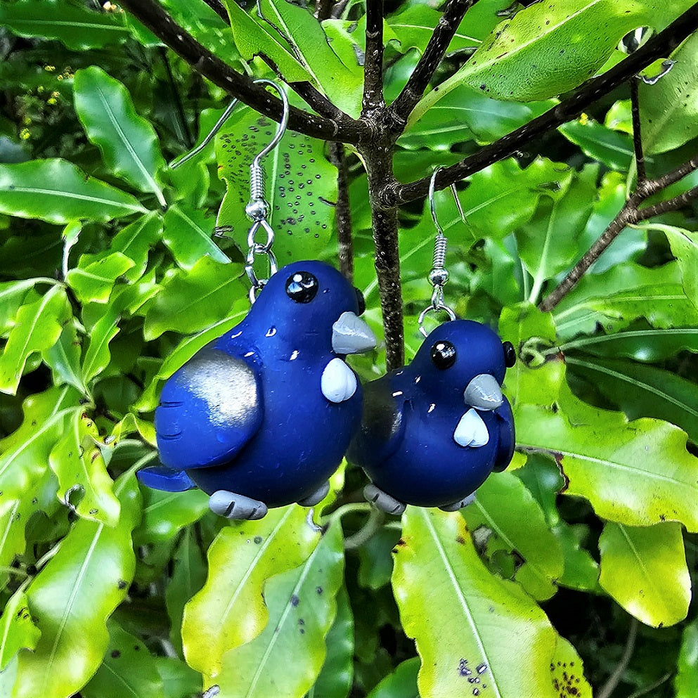 Clay Native Bird Earrings