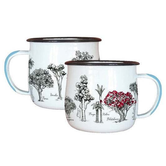 Native Flora & Fauna Enamel Mug