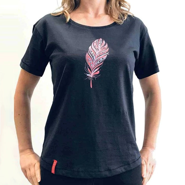 Women's Tee Feather Midnight