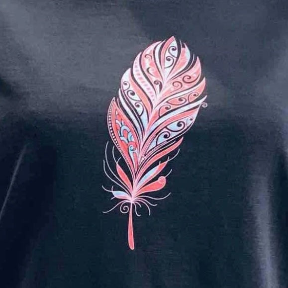 Women's Tee Feather Midnight