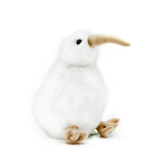 Manukura White Kiwi Soft Toy With Sound 15cm