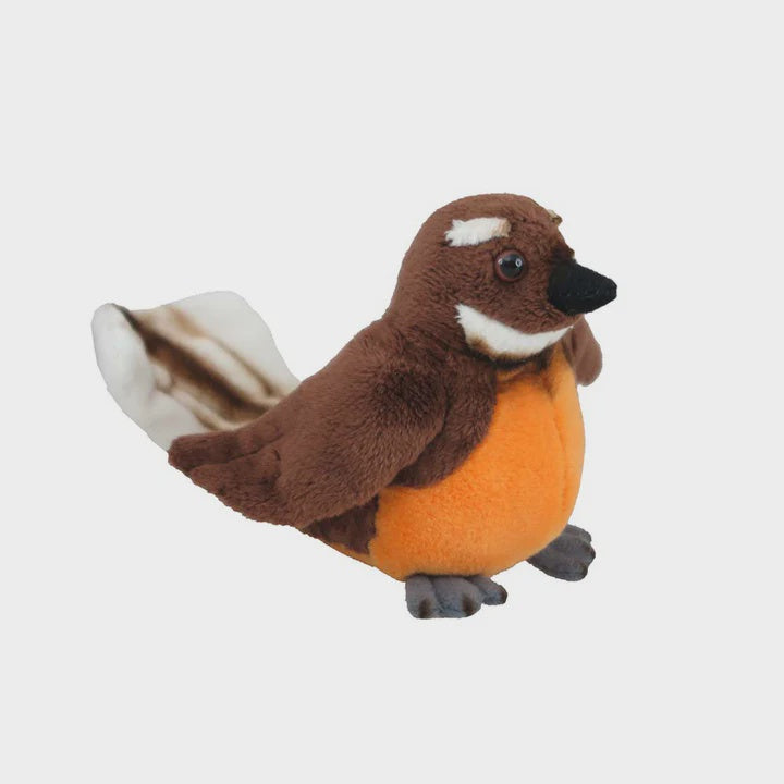 Pīwakawaka / Fantail Soft Toy Finger Puppet