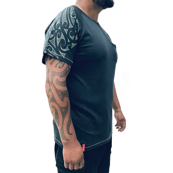 Men's Tee Raglan Dark Teal