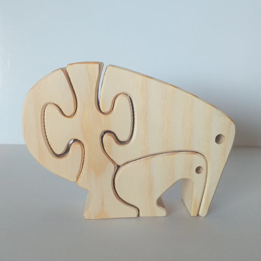 Kiwi Family Wooden  Puzzle