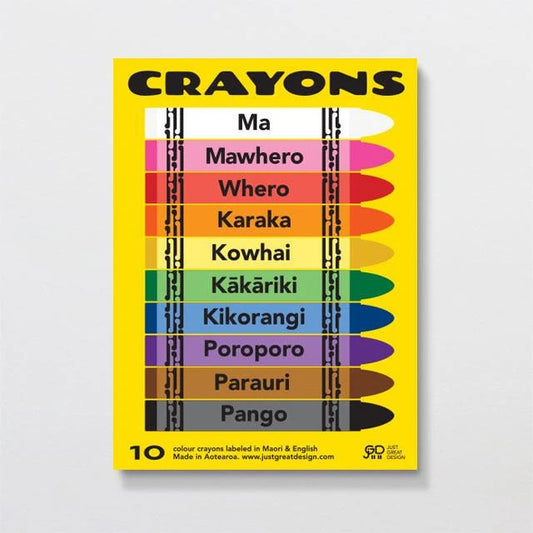 Te Reo Crayons 10 Pack