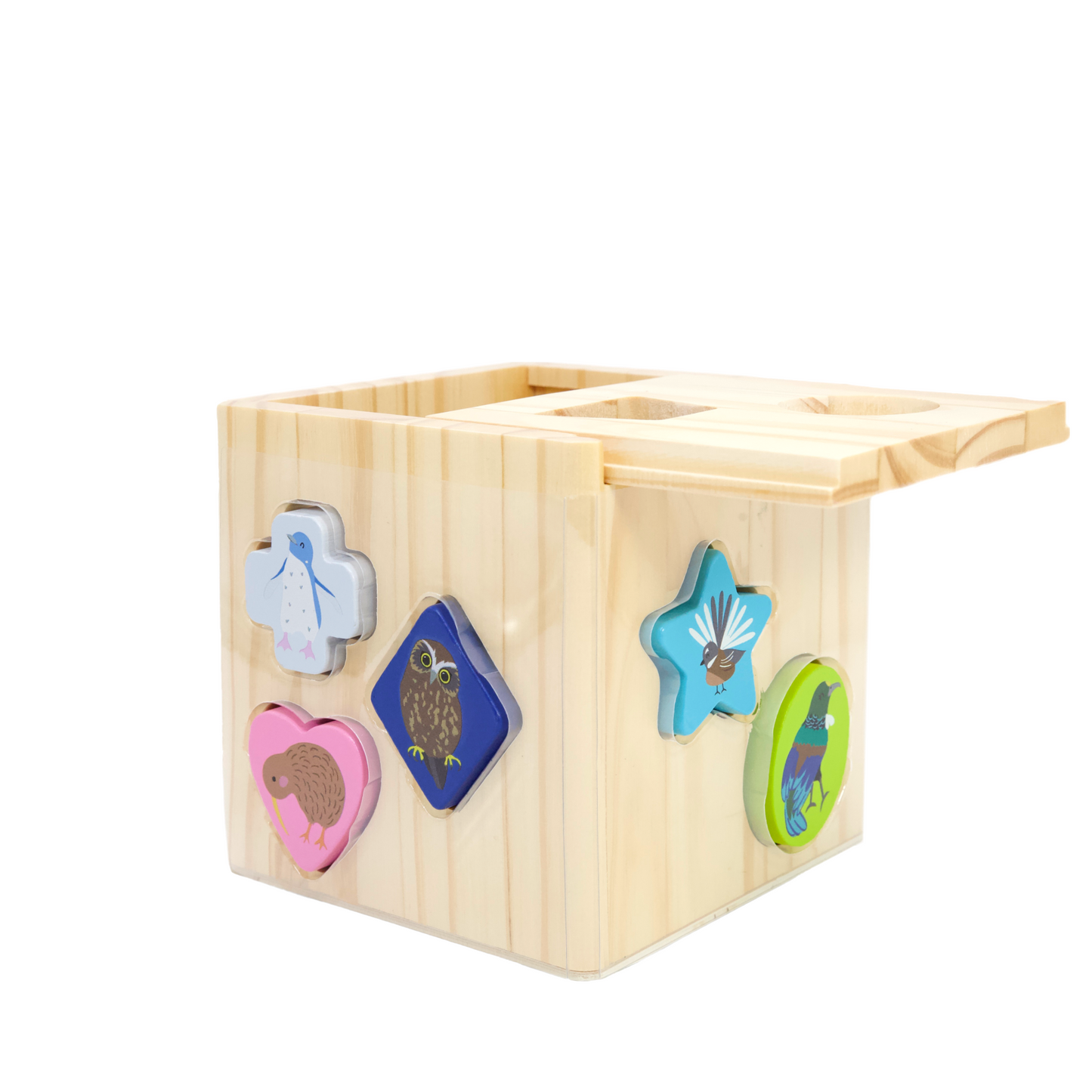 Native Birds Wooden Shape Sorter