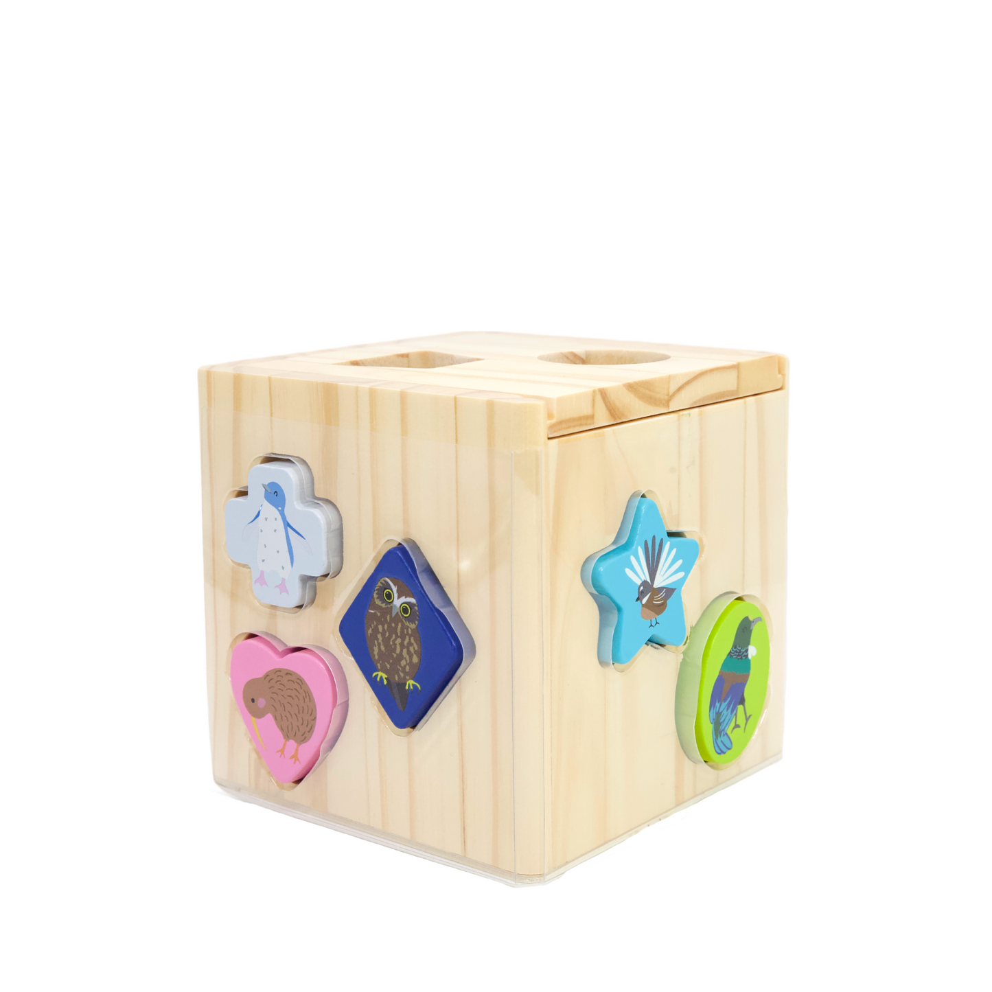 Native Birds Wooden Shape Sorter