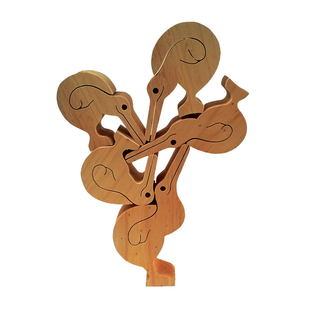 Balancing Kiwi - Plain Wood Finish