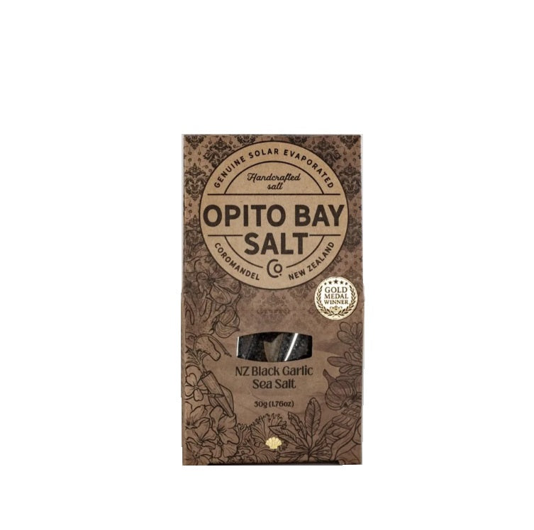 Opito Bay NZ Black Garlic Sea Salt 50g