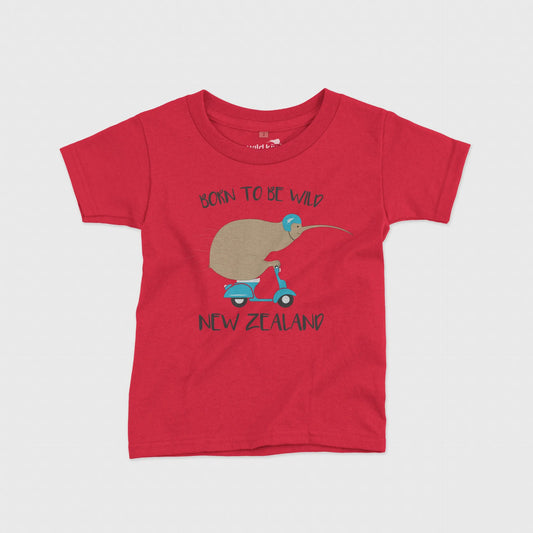 Kids' Tee Born To Be Wild Kiwi