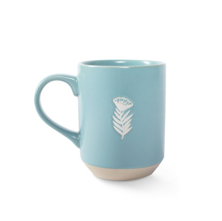 Moth Stoneware Mug - Blue