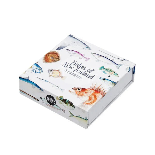 Coaster Set of 6 - NZ Fishes
