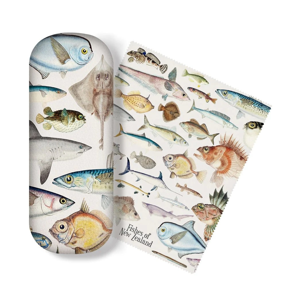 Glasses Case with Lens Cloth - NZ Fishes