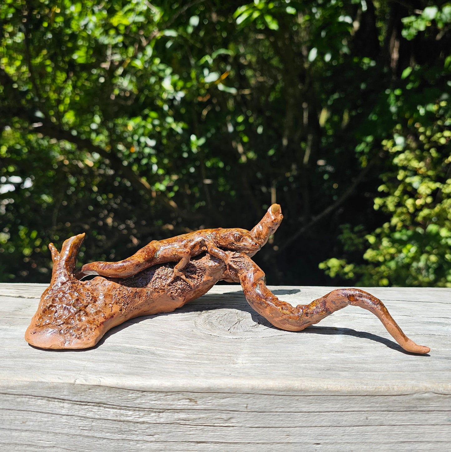 Ruth Corkill Ceramic Gecko on a Branch
