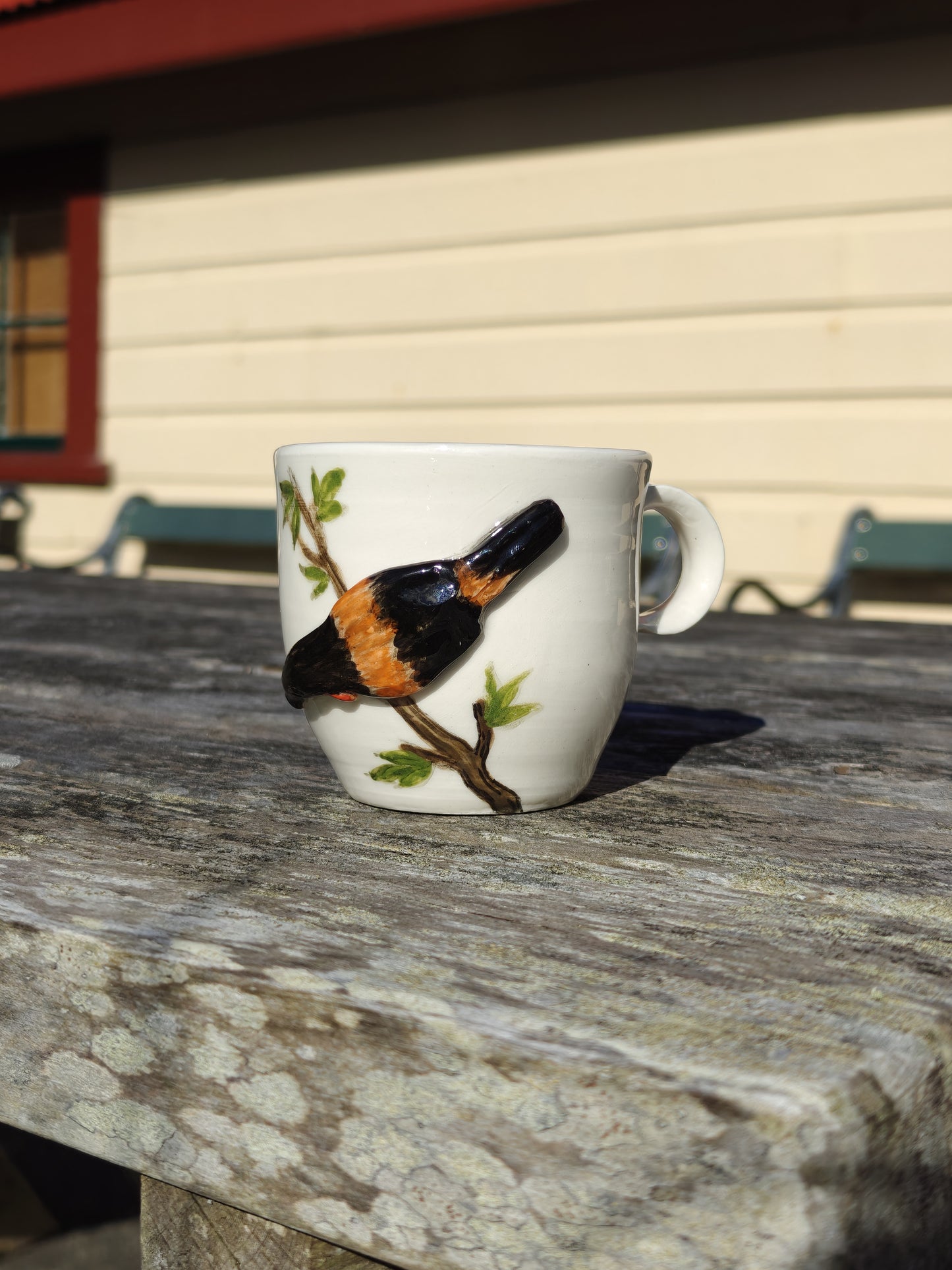 Handmade Ceramic Mug - Tīeke / Saddleback