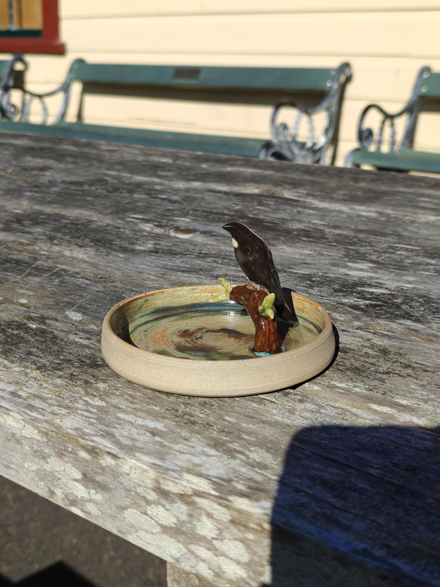 Handmade Ceramic Trinket Dish - Tūī