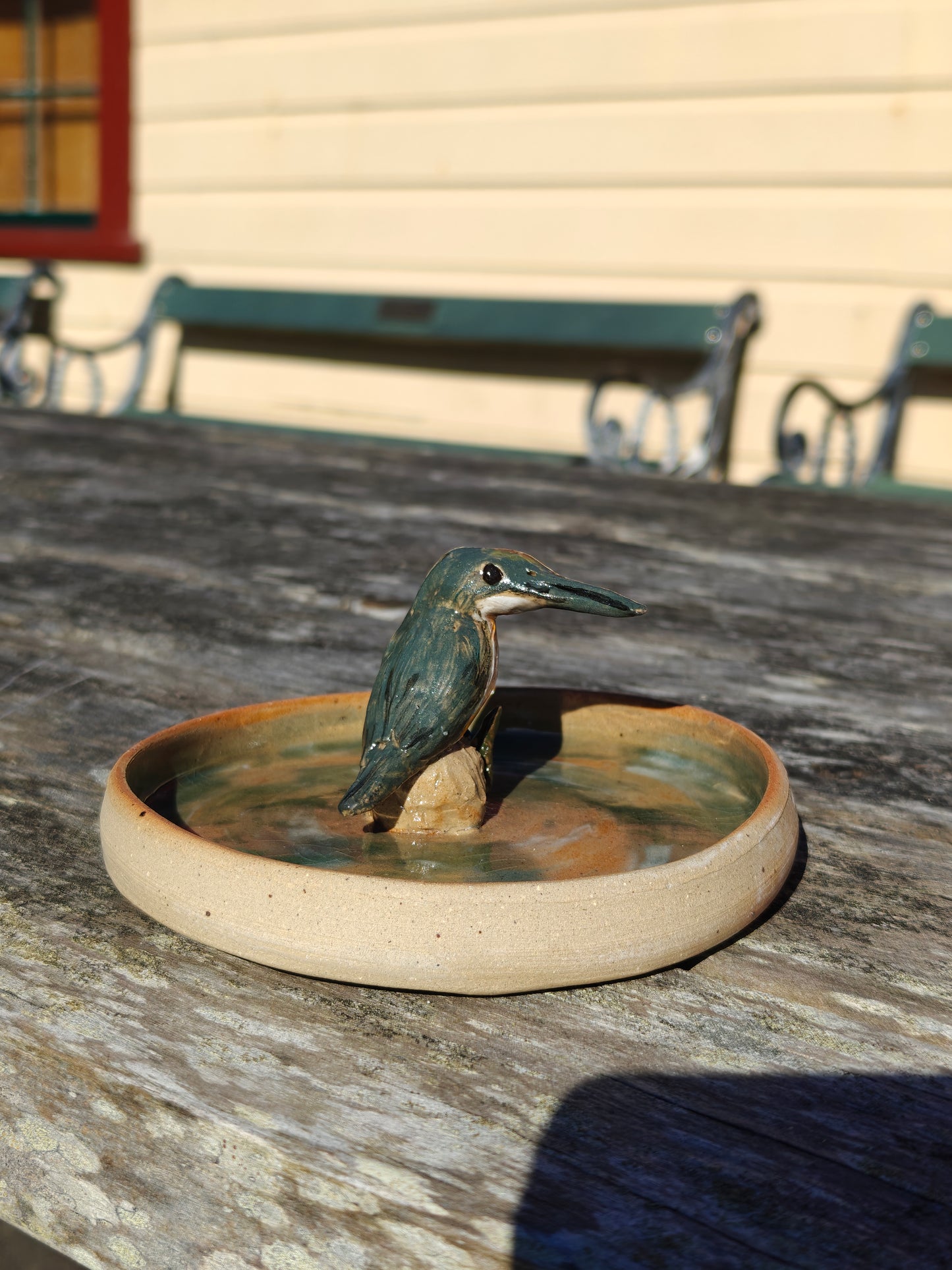 Handmade Ceramic Trinket Dish - Kōtare